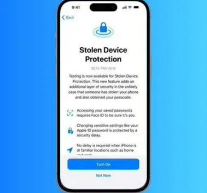 德钦苹果授权维修店分享被盗设备保护功能开启方法 