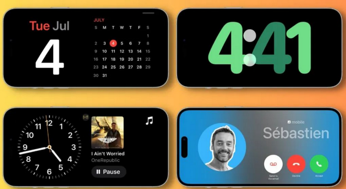 德钦苹果手机维修分享iOS17横屏充电待机显示有什么好处 