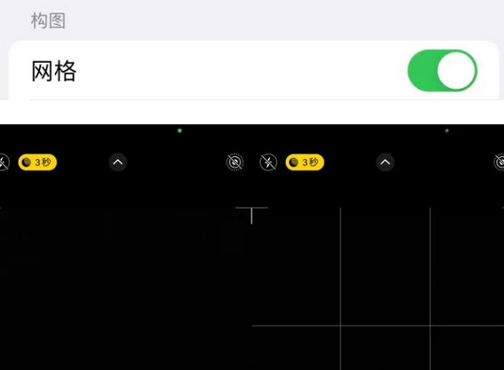 德钦苹果手机维修网点分享iPhone如何开启九宫格构图功能