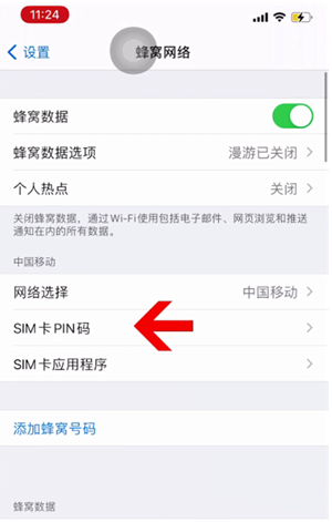 德钦苹果14维修网分享如何给iPhone14的SIM卡设置密码 