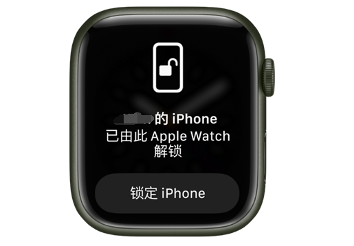 德钦苹果手机维修分享用 AppleWatch 解锁配备面容 ID 的 iPhone方法 